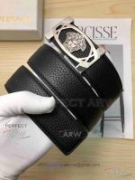 AAA Grade Versace Reversible Leather Belt - Palladium Medusa Buckle